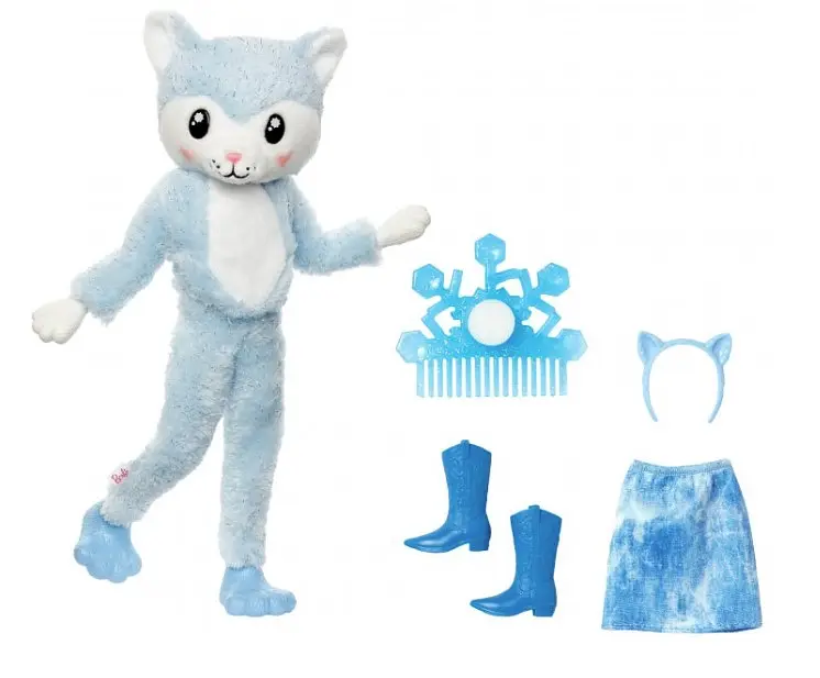 Кукла Barbie Cutie Reveal Зимний блеск в костюме хаски, 30 см (HJL63) - фото 4
