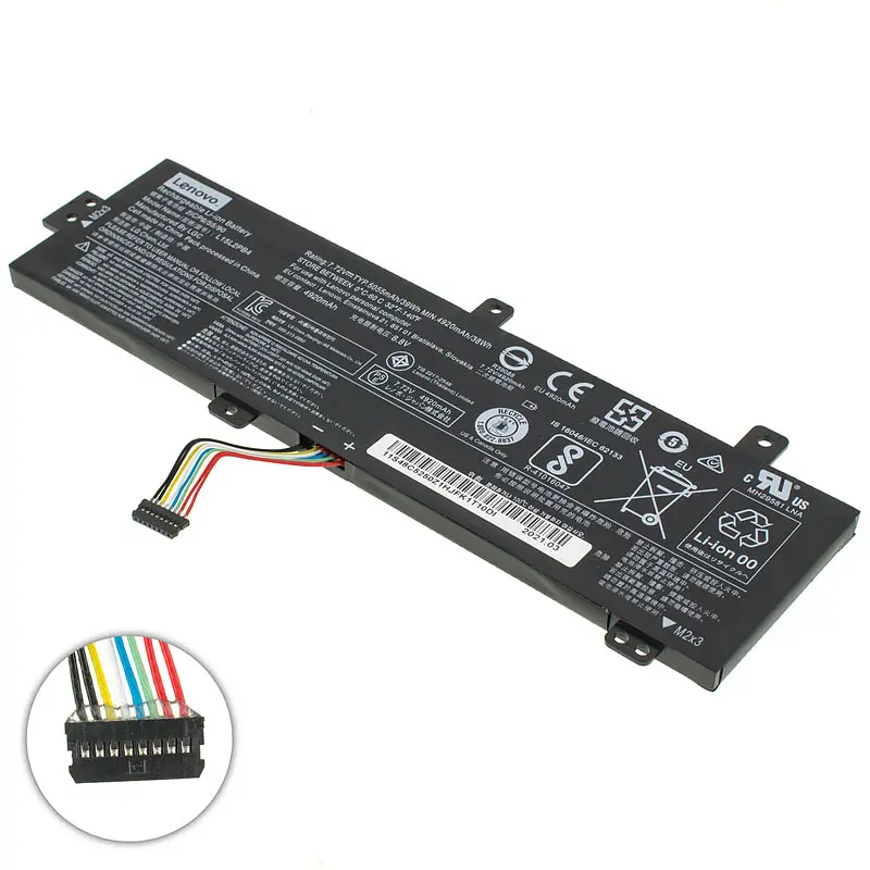 Акумулятор для ноутбука Lenovo L15L2PB4 (ВЕРСІЯ 1, IdeaPad 310-15IKB, 310-15ISK) 7.72V 5055 mAh 39Wh Black (5B10K88299) - фото 2