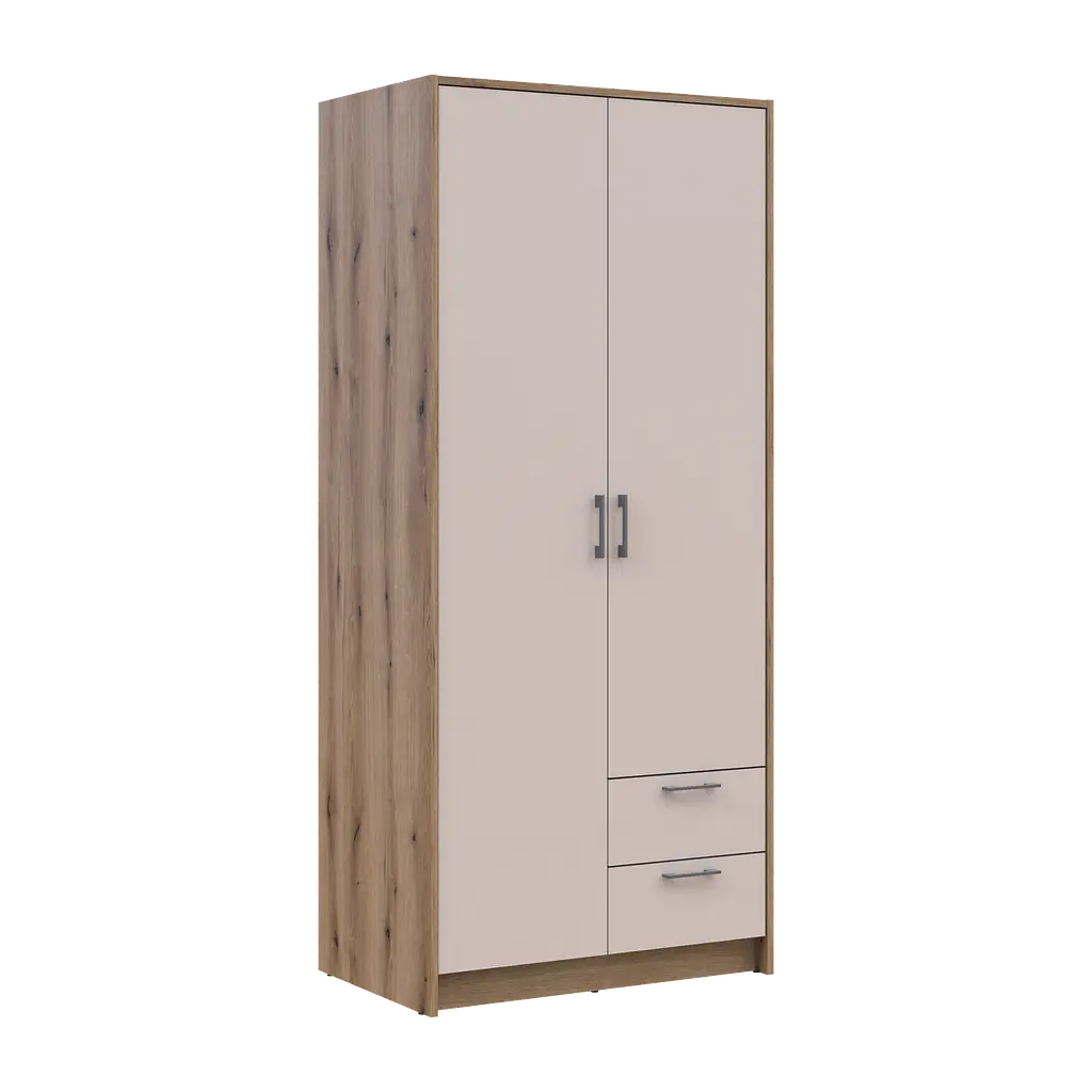 Шафа для одягу Doros Ронді Дуб Артизан/Кашемір 2ДСП 82х52х195 (80737805) - фото 7