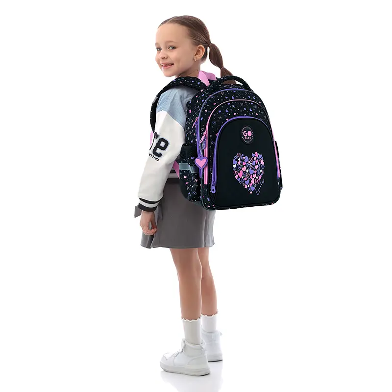 Рюкзак GoPack Education 2606S Bright&Awesome Чорний (GO26-2606S-3) - фото 16