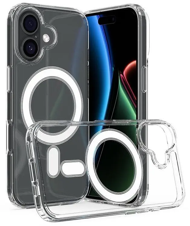 Протиударний чохол для Apple iPhone 17 Clear Case Ultra Hybrid MagSafe Прозорий з магнітом