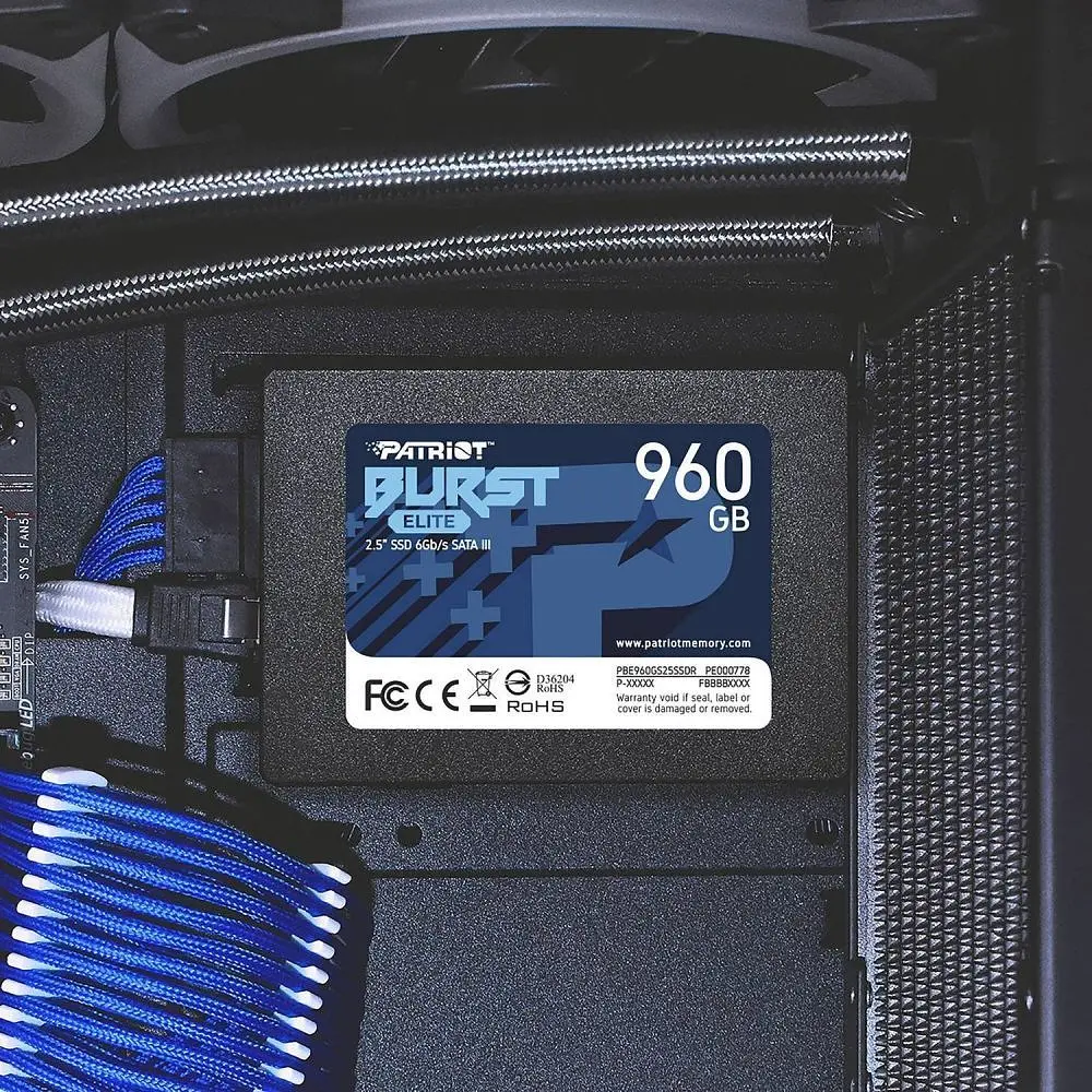 Накопичувач SSD 960GB Patriot Burst Elite 2.5" SATAIII TLC (PBE960GS25SSDR) - фото 7