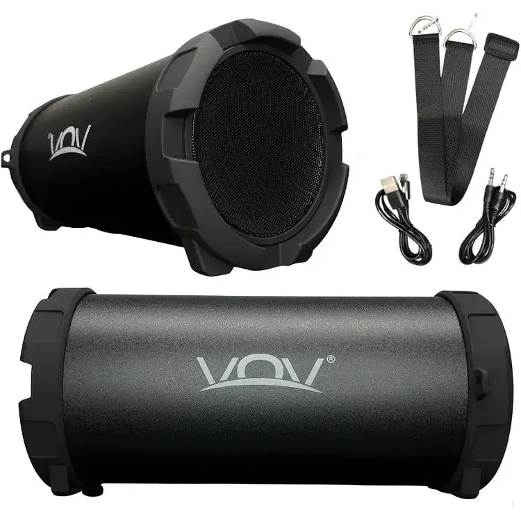 Портативная колонка VOV VOV-S11BK мощная USB micro USB AUX-вход Bluetooth - фото 2