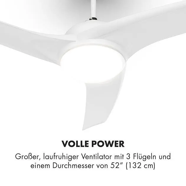 Потолочный вентилятор Klarstein Figo 52 (10029345) - фото 3