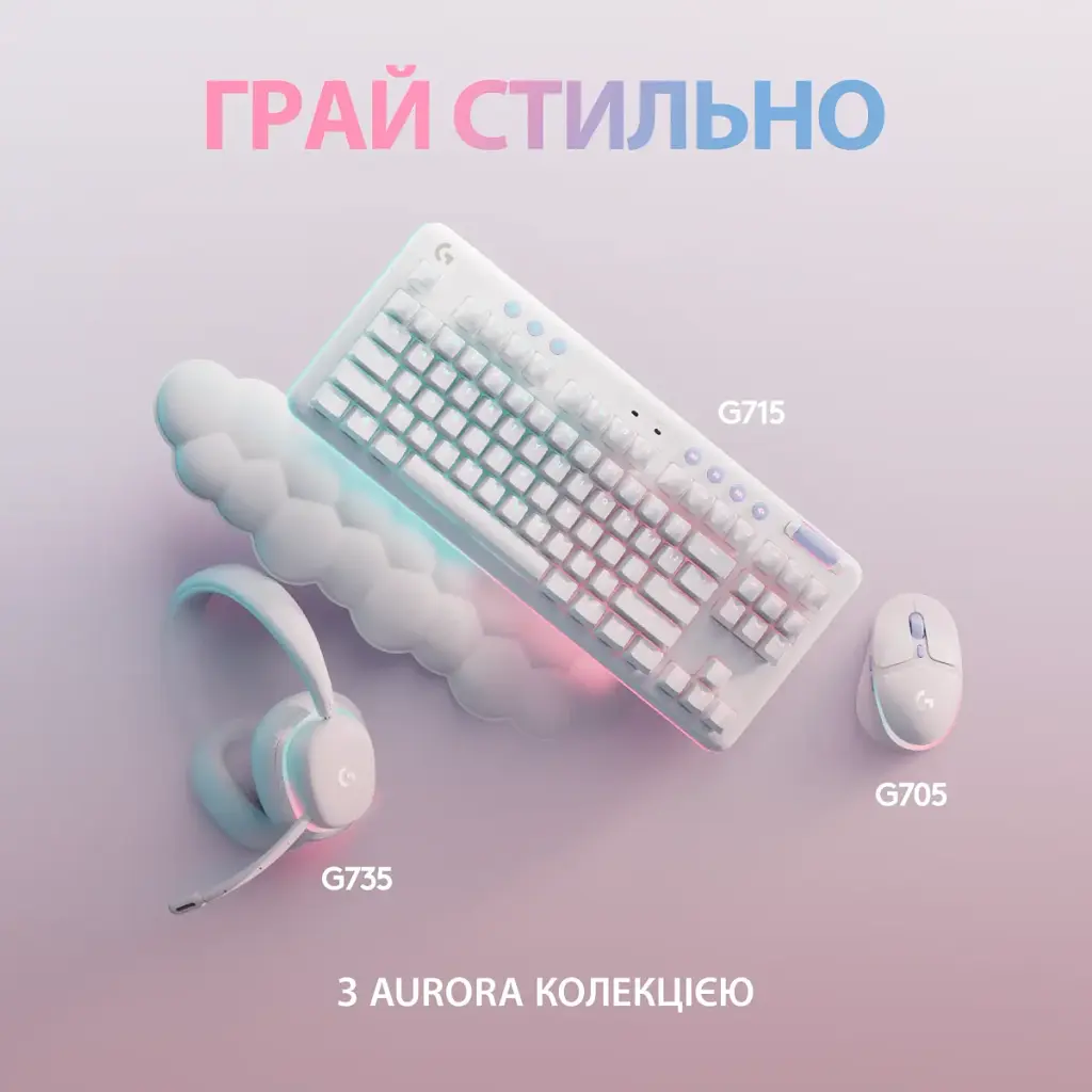 Мишка Logitech G705 Gaming Wireless/Bluetooth White (910-006367) - фото 7