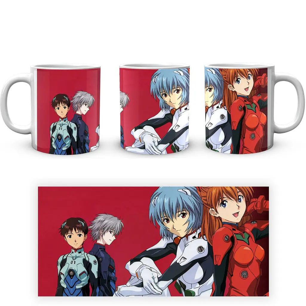 Кружка GeekLand Evangelion Евангелион Аска Синди Каору EVA 002.31 330 мл белая - фото 4