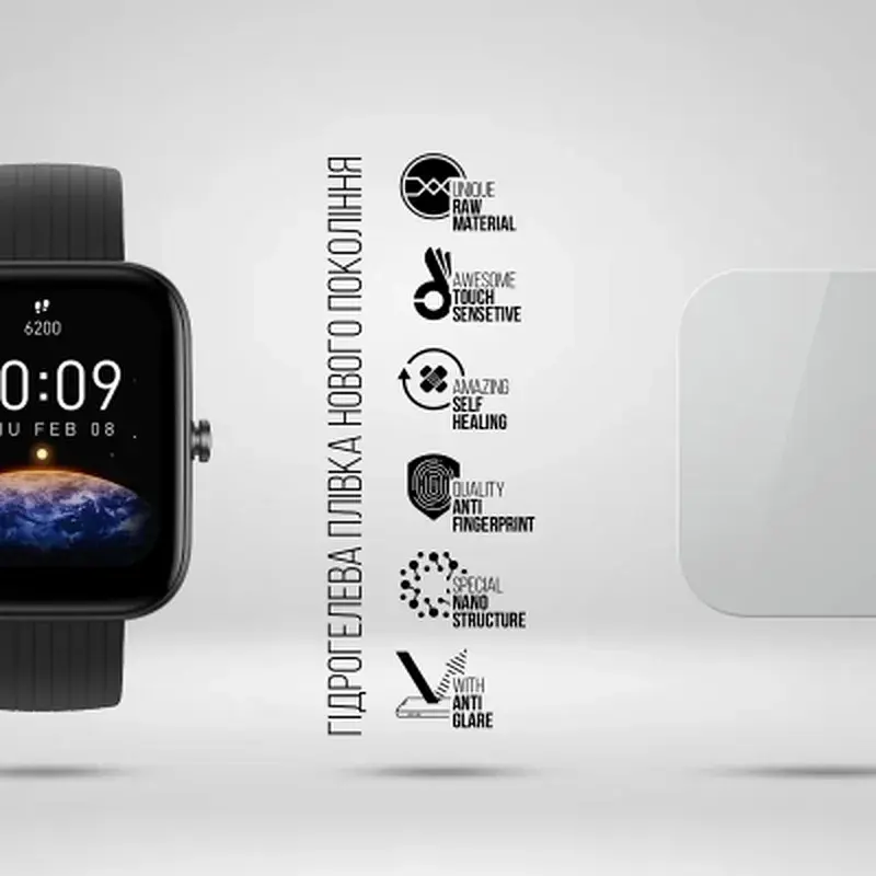 Плівка захисна Armorstandart Matte hydrogel Amazfit Bip U Pro 6 pcs (ARM91958) - фото 2