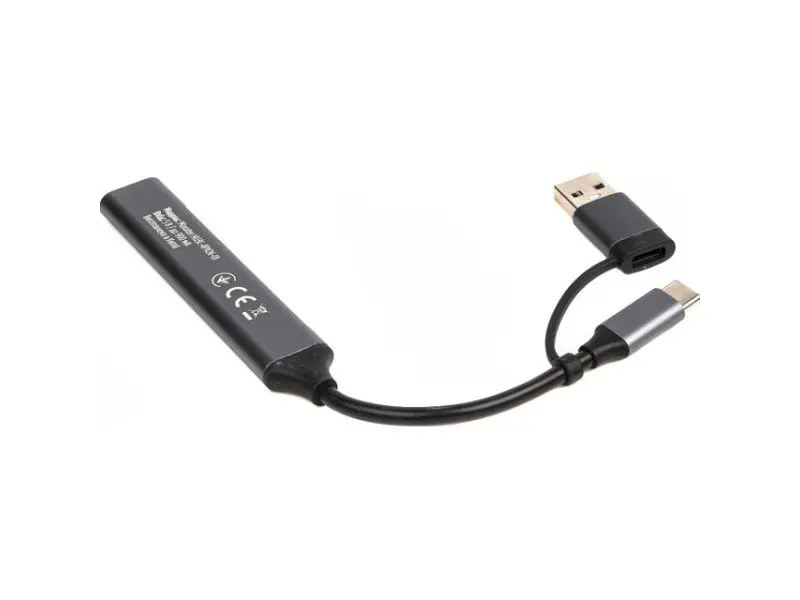 USB-хаб Maxxter HU3C-4P1CN-01 - фото 4
