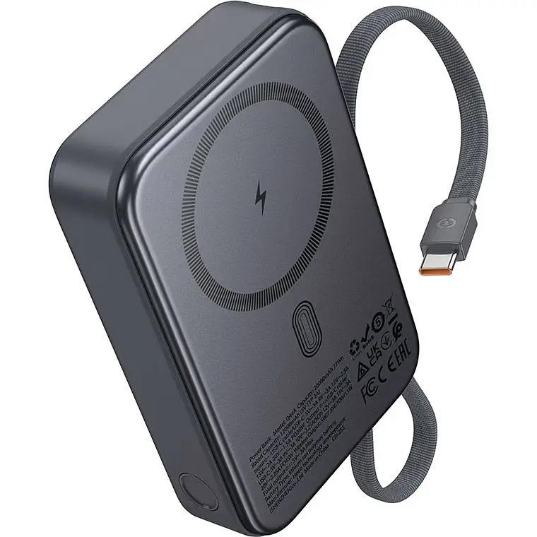 Зовнішній акумулятор Hoco Q44A Origen MagSafe 20000mAh 45W Metal Gray (659673) [165929] - фото 4