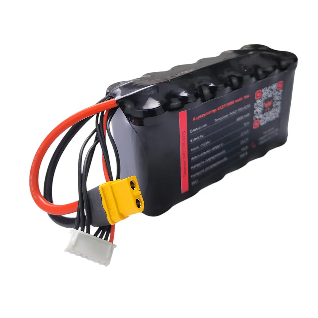 Акумулятор Phoenix drones 6S2P на елементах Tenpower INR21700-40TG 8000 mAh - фото 2