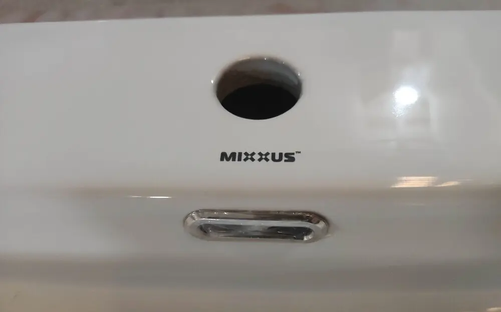 Умивальник підвісний Mixxus Premium Quadro-0206 600x360x130 мм з отвором під змішувач та переливом MP6509, Білий - фото 7