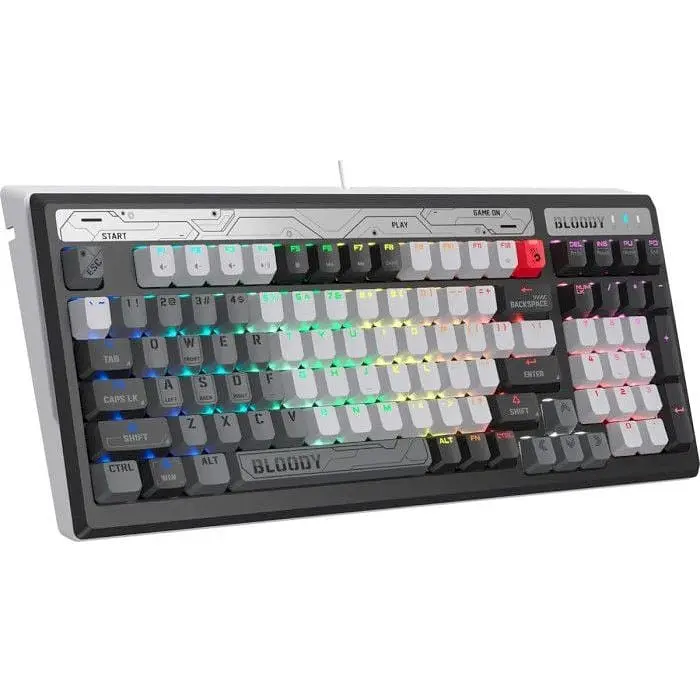 Клавиатура проводная A4Tech Bloody B950 RGB Warrior Grey - фото 3