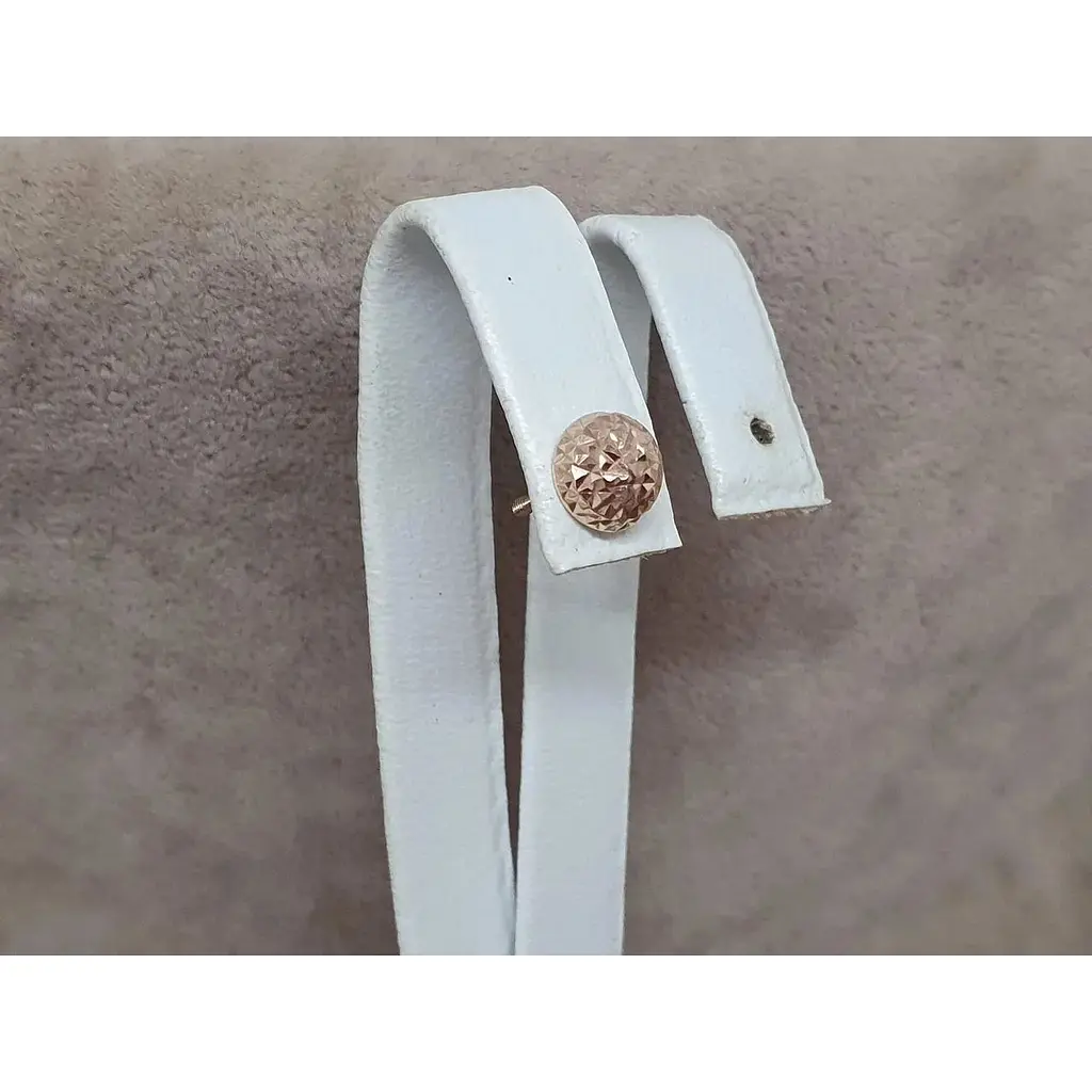 Золотая моносерьга-пуссета Favoritum с алмазной гранью. 210147_7/1_А - фото 4