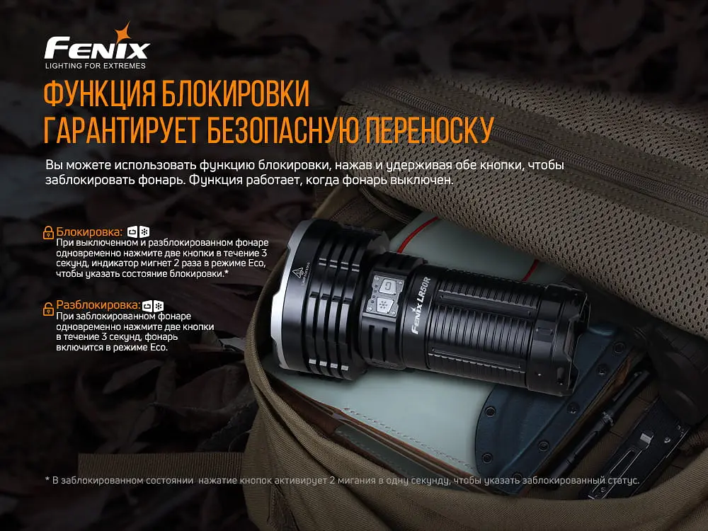 Фонарь ручной Fenix LR50R - фото 15