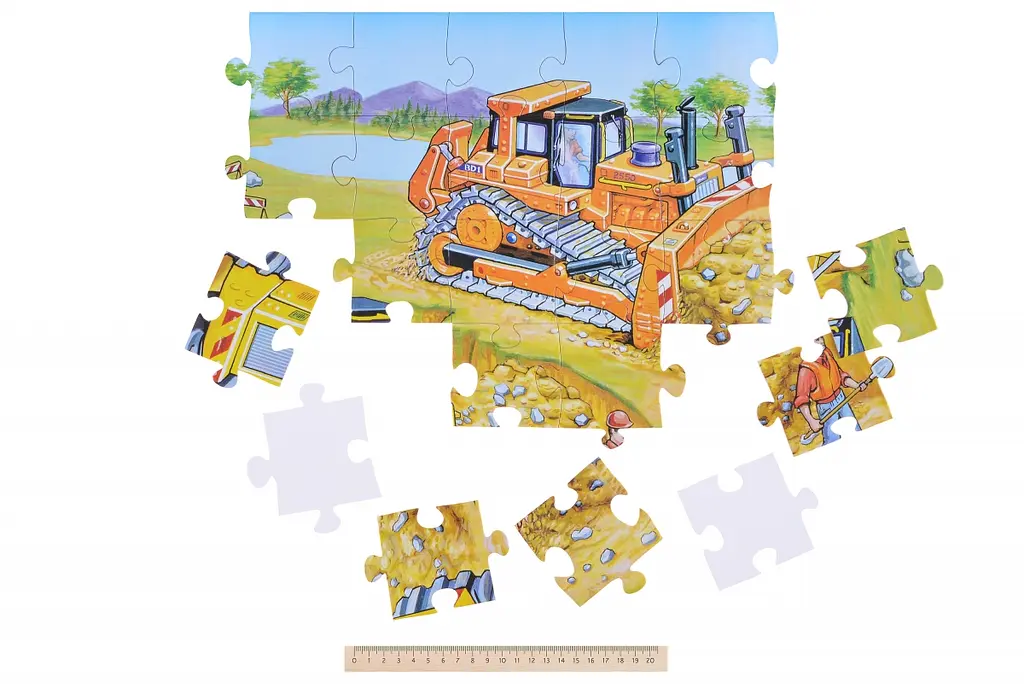 Пазл Same Toy Будівельна техніка, 4 картинки (2201Ut) - фото 7