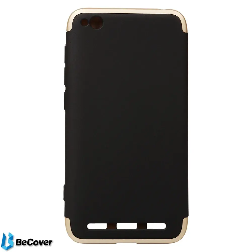 Панель BeCover Super-protect Series для Xiaomi Redmi 5a Black-Gold (701883) - фото 2