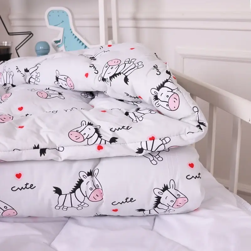 Ковдра MirSon антиалергенна дитяча зима Kids Time 20-0040 Cute white zebra 110x140 см EcoSilk (2200009663963) - фото 2