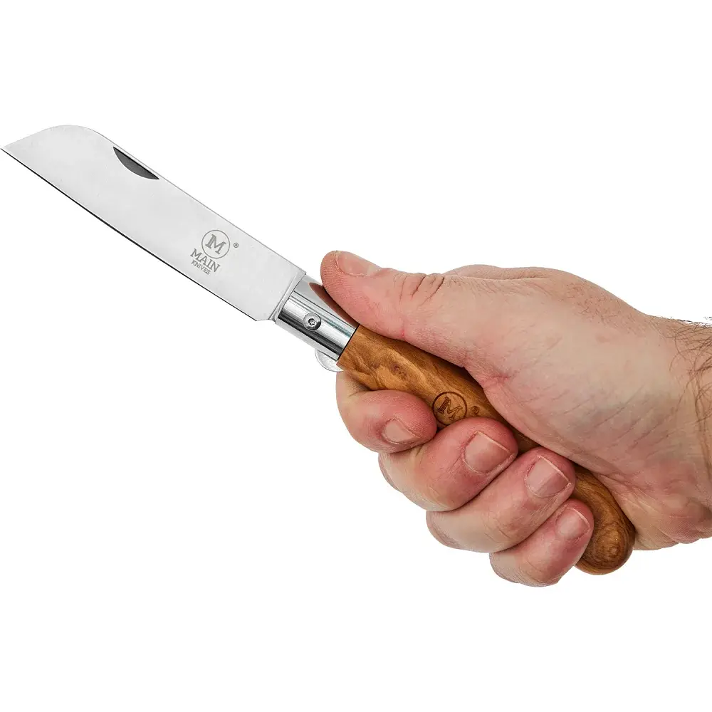 Ніж Main Knives "German line" Sheepsfoot Olive Wood Brown - фото 5