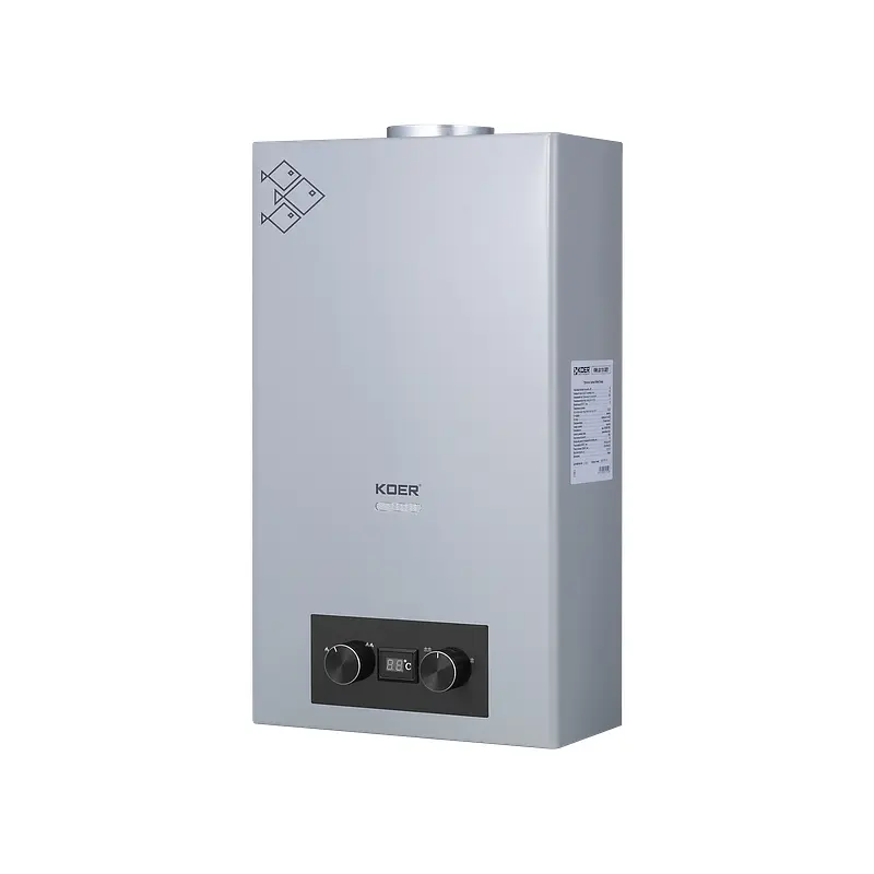 Газова колонка Koer Kwh.G0110 димохідна 10 л/хв, gray KR5555 - фото 2