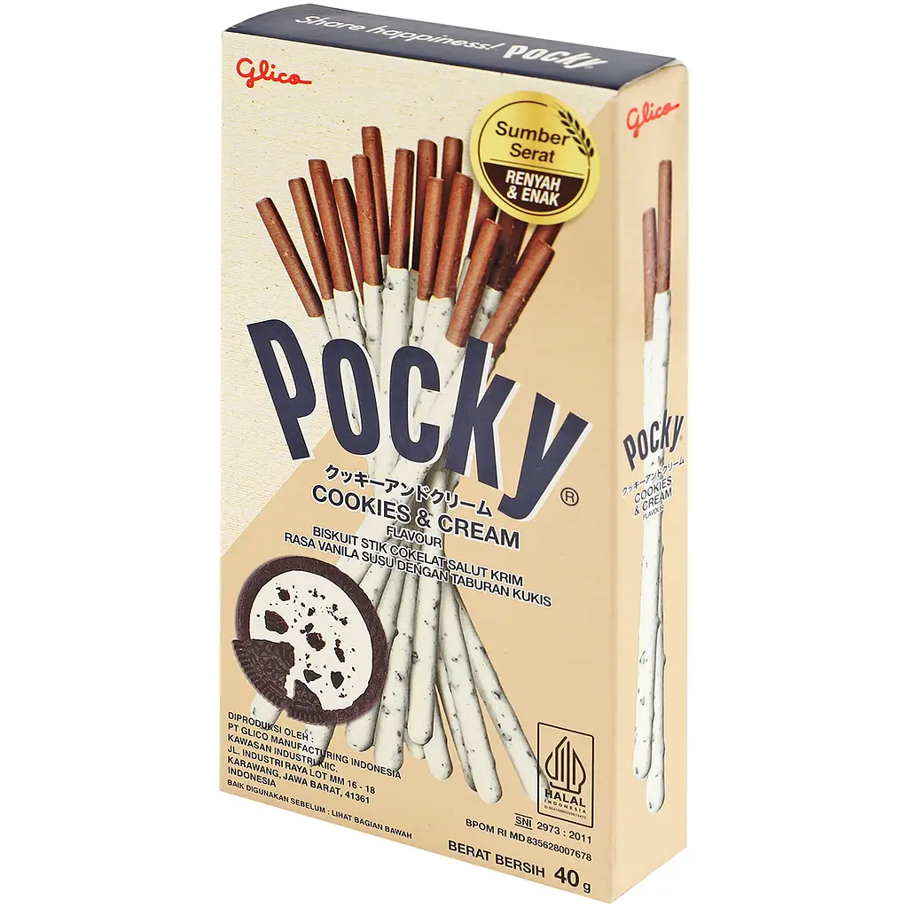 Палички Pocky Cookies & Cream шоколадні 40 г (12816) - фото 3