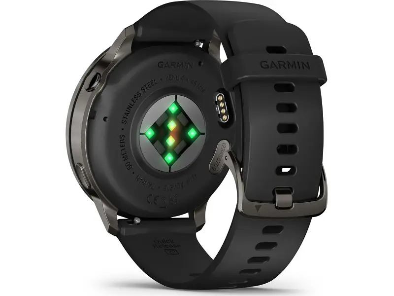 Смарт-годинник Garmin Venu 4 45 mm Slate with Black Silicone Band (010-03014-00) - фото 4