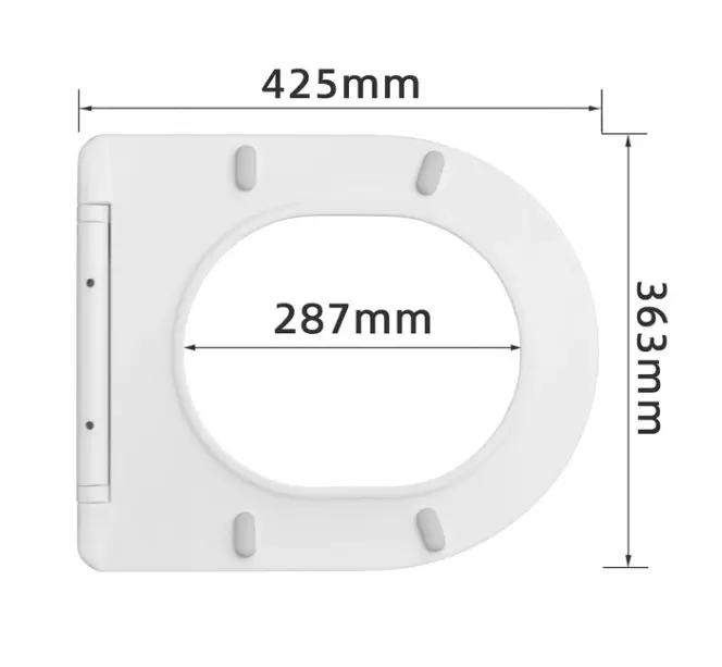 Сидіння для унітазу Qtap з мікроліфтом Slim Duroplast, Quick Release QTSC179W48675 - фото 5