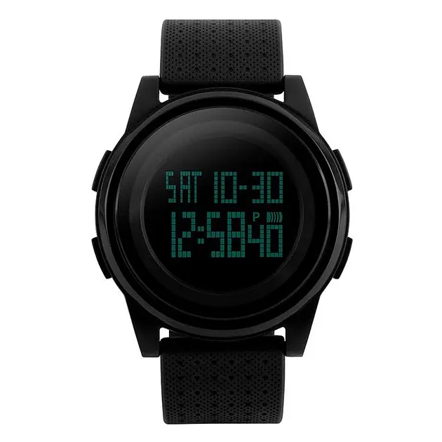 Наручний годинник Skmei 1206 Black - Black (12369) - фото 2