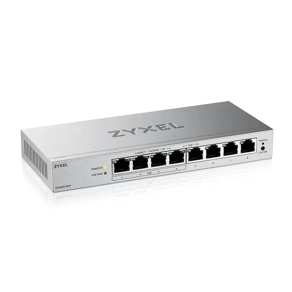 Комутатор ZYXEL GS1200-8HP v3 (GS1200-8HPV3-EU0101F) - фото 3