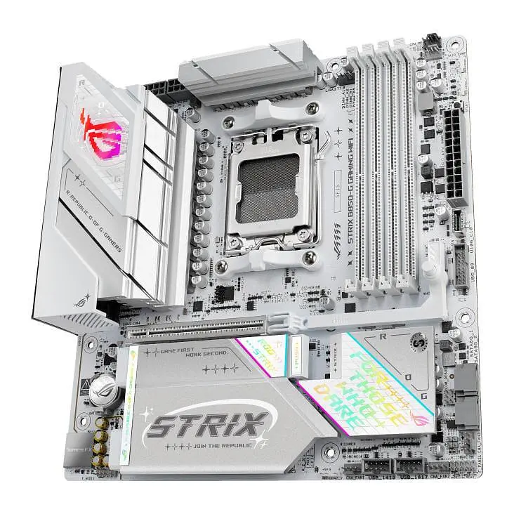Материнська плата ASUS ROG STRIX B850-G GAMING WIFI (ROG STRIX B850-G GAMING WIFI) (Socket AM5, AMD B850, Micro-ATX) - фото 2