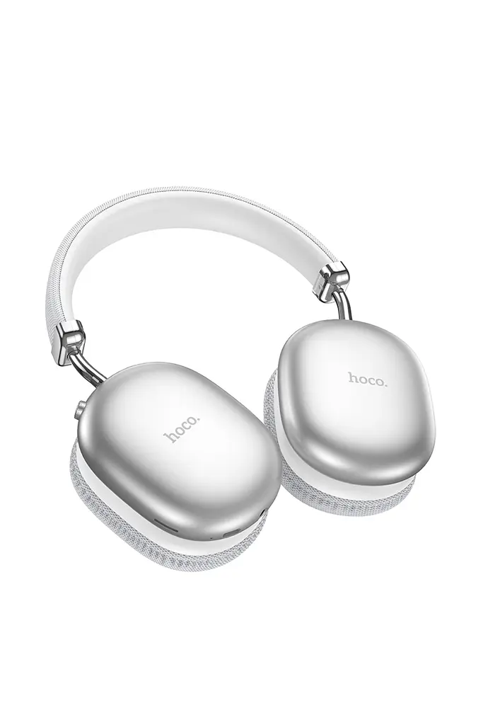 Беспроводные наушники Hoco ЦБ-00265580 W35 Max Joy накладные серебристые - фото 3