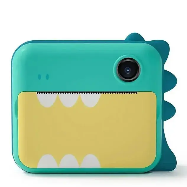 Дитяча камера - фотоапарат моментального друку Print Camera P1 Dinosaur Mini зелений