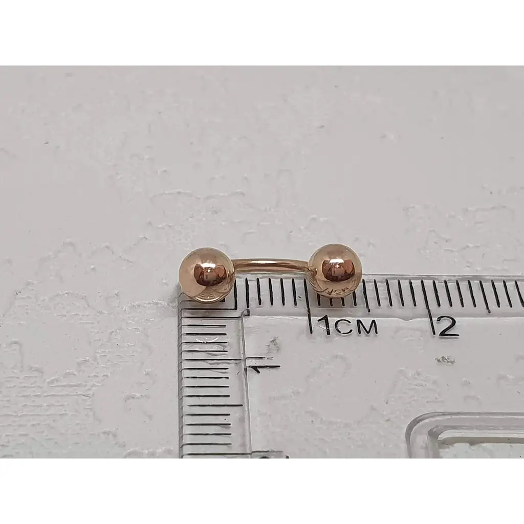 Золотая серьга-пирсинг Favoritum. 310129_5 - фото 3