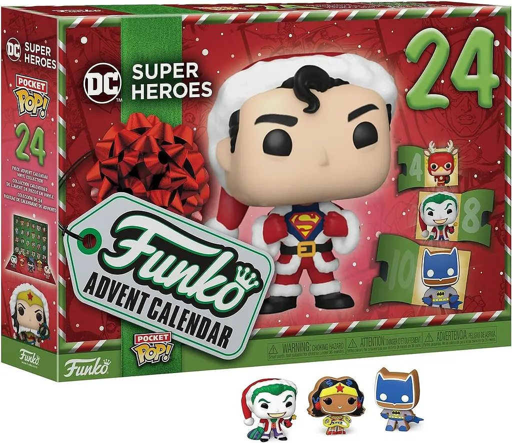 Ігровий набір Funko Pop! Advent Calendar DC Super Heroes Різдвяний Адвент календар Марвел Супер герої коміксів Funko 73077 - фото 5