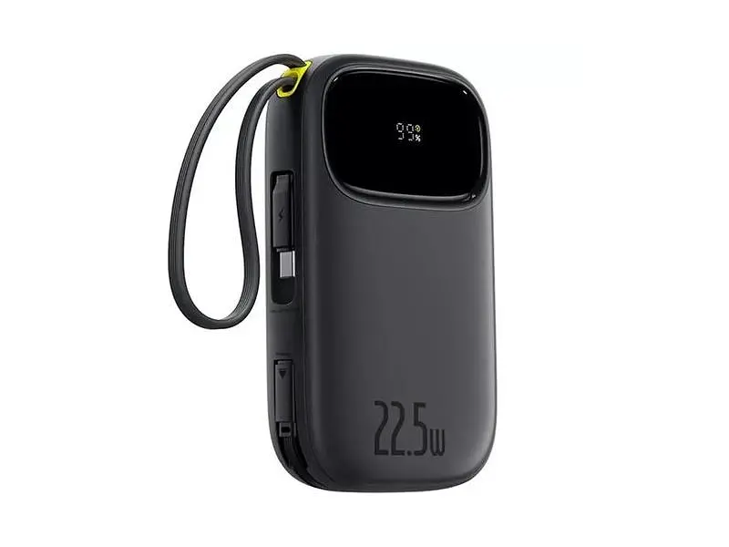 Зовнішній акумулятор (Power Bank) BASEUS EnerFill FC31 Dual-Cable 10000mAh 22.5W PPQD3-1022D Black - фото 2