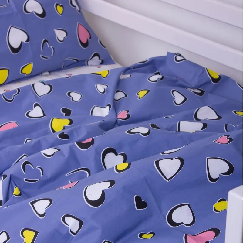 Підковдра на блискавці MirSon Kids Time 17-0143 Mayya, бязь, 210х143 см, синя - фото 4