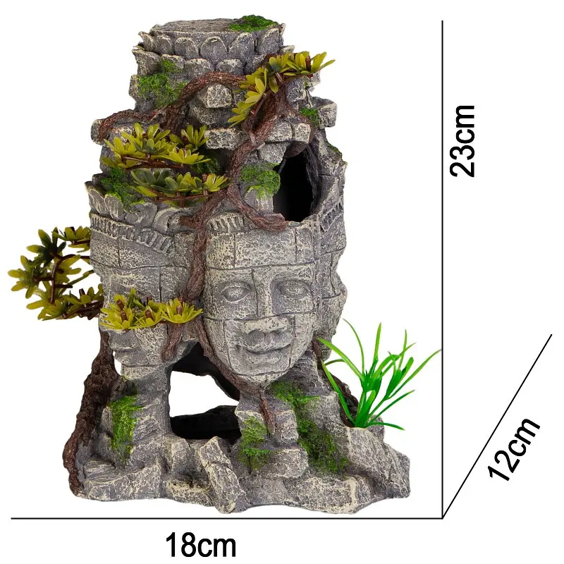 Декорація руїни храму Terrario Temple Ruins Taj 18x12x23 см (TAJ671) - фото 2