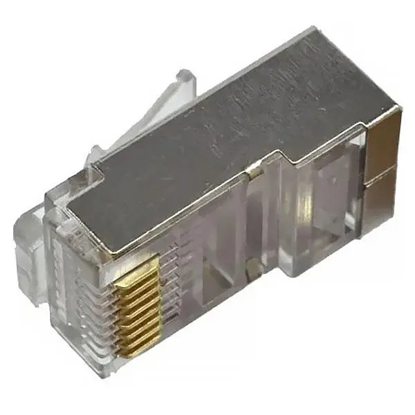 Коннектор компьютерный (экранированный) RJ-45, поштучно. - фото 2