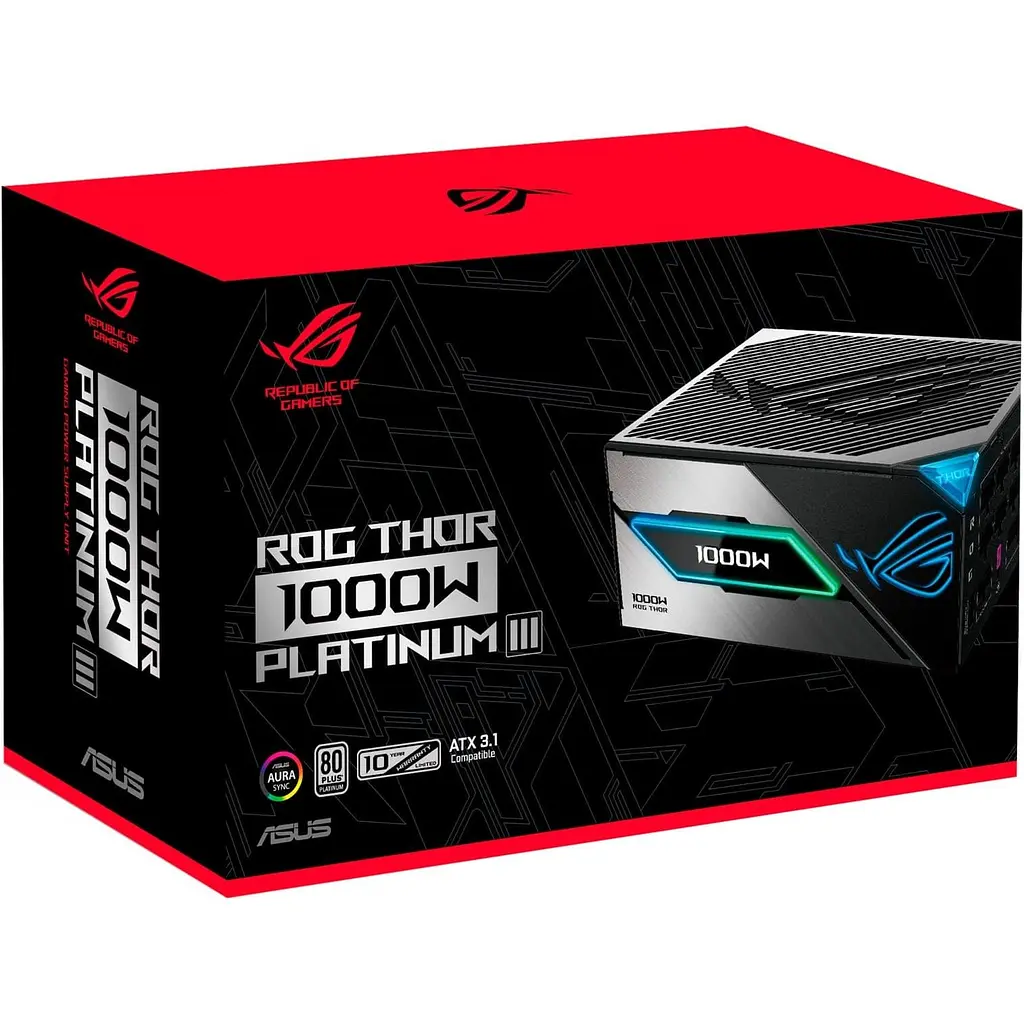 Блок питания ASUS ROG THOR 1000W ATX 3.1 80+ Platinum (90YE00V3-B0NA00) - фото 12