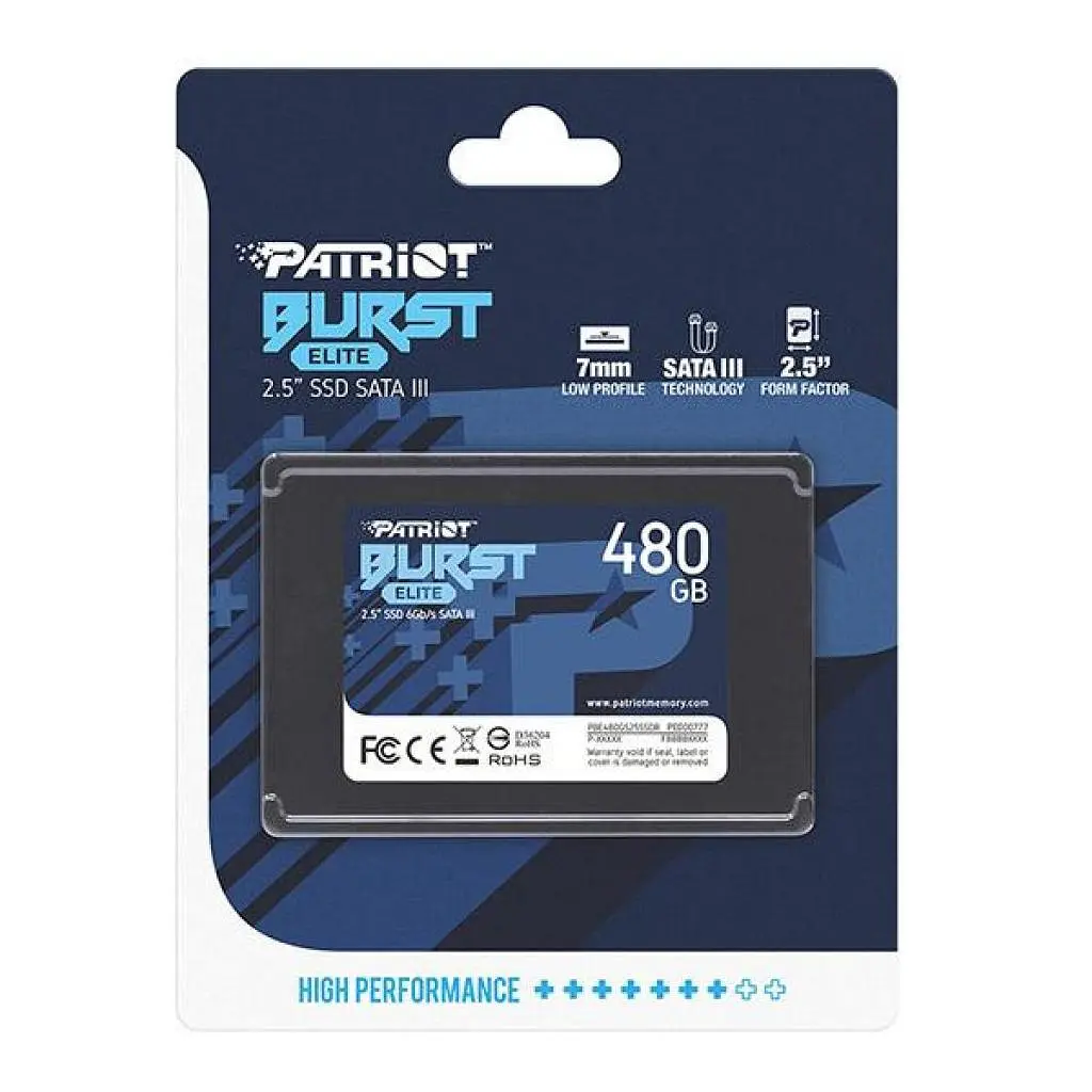 Накопичувач SSD 2.5" 480GB Burst Elite Patriot (PBE480GS25SSDR) - фото 4