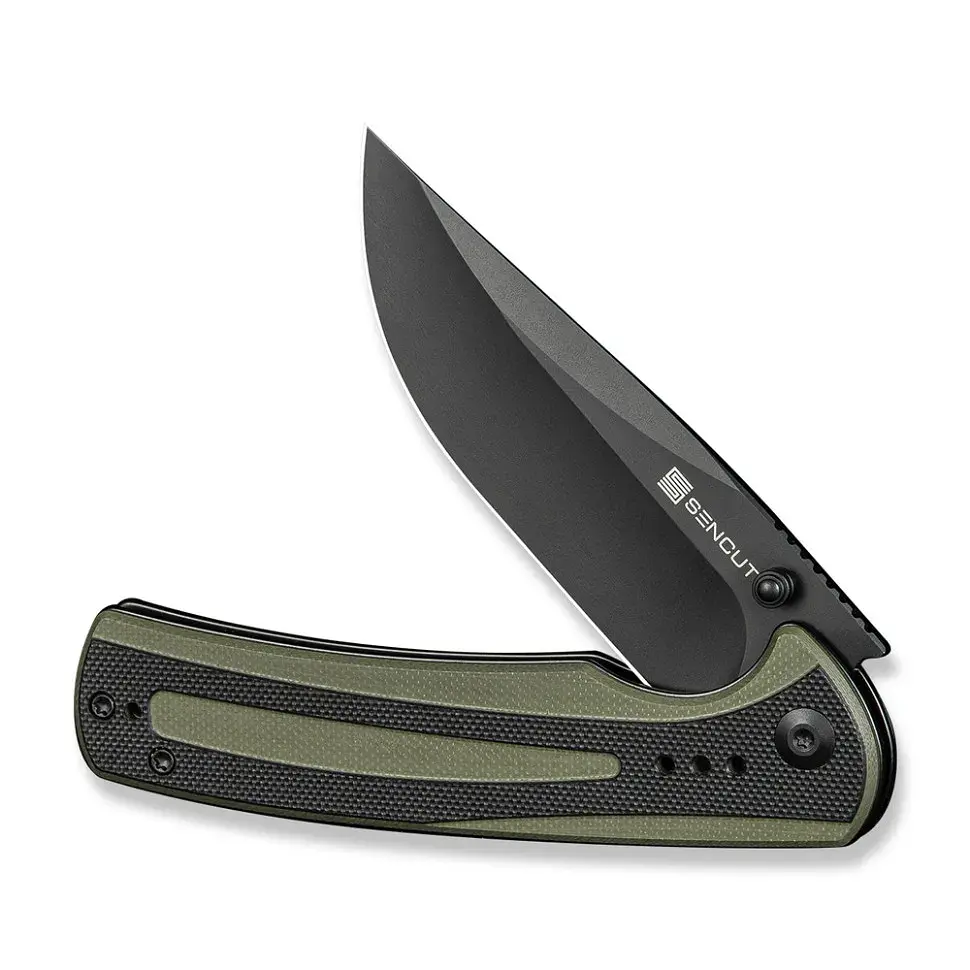 Ніж Sencut Regnator, Black/Green G10, Black Stonewash (S24057-2) - фото 3