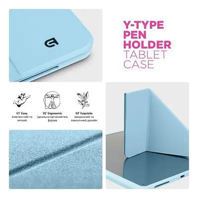 Чохол до планшета Armorstandart Y-Type PEN Samsung Galaxy Tab S9 / S9 FE / S10 FE Blue (ARM85519) - фото 8
