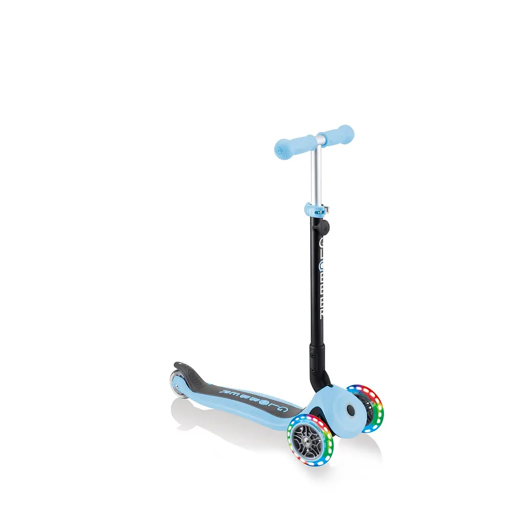 Самокат Globber Go up foldable plus lights, пастельно-синій (743-200) - фото 2