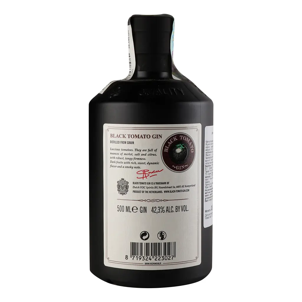 Джин Black Tomato 42.3% 0.5 л - фото 4