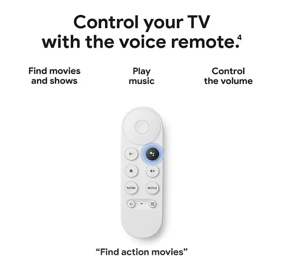 Приставка Google Chromecast with Google TV 4K white - фото 2