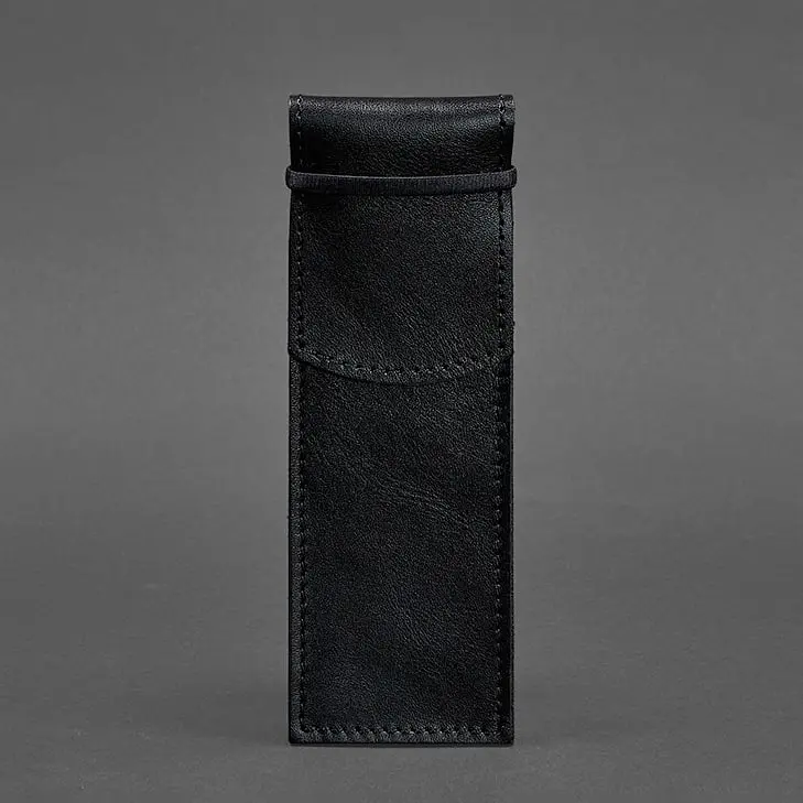 Шкіряний чохол для ручок 1.0 чорний - фото 6