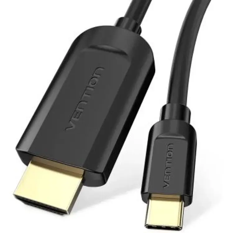 Кабель мультимедійний USB-C to HDMI M 1.5m black Vention (CGUBG)