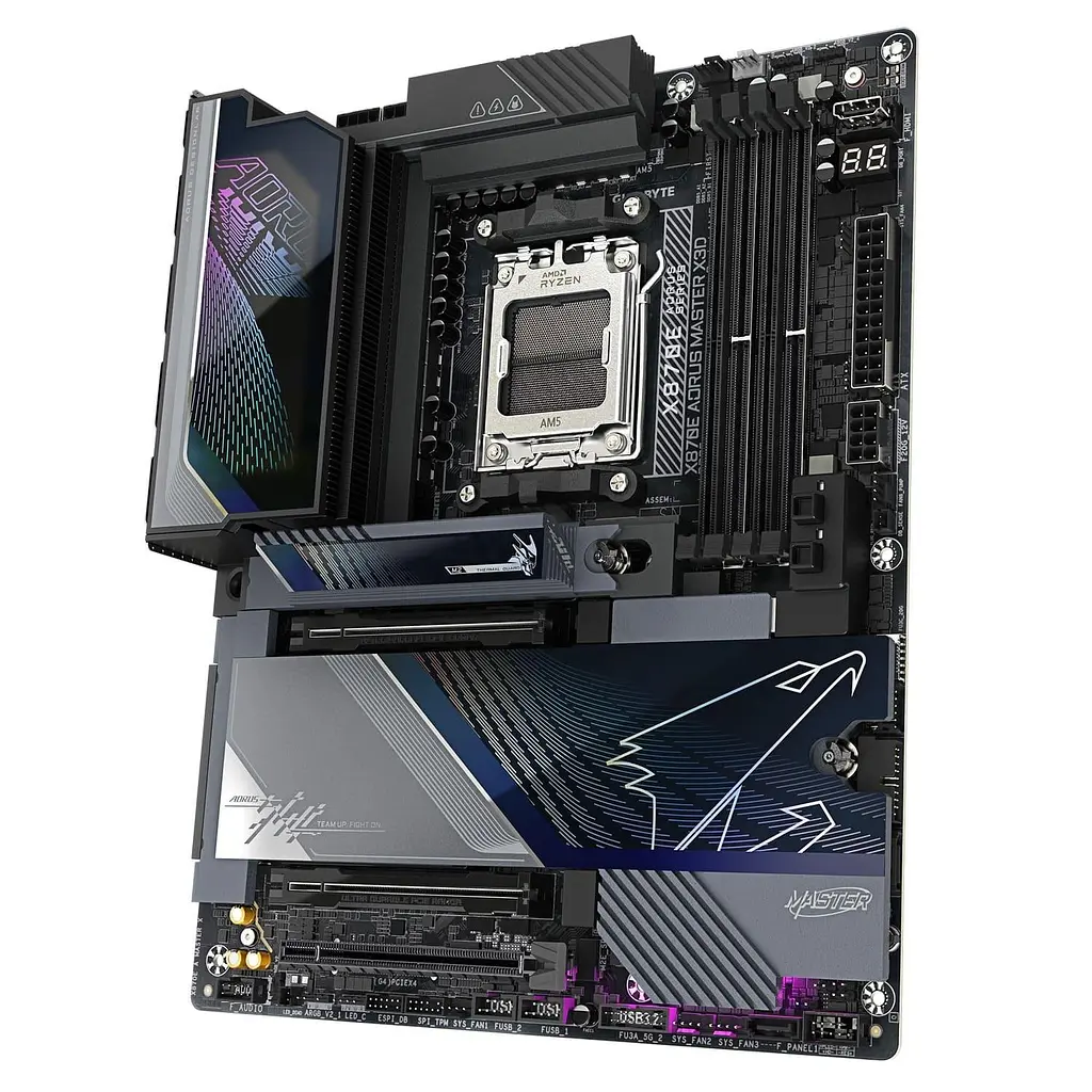 Материнська плата Gigabyte X870E AORUS MASTER X3D (X870E AORUS MASTER X3D) (Socket AM5, AMD X870E, ATX) - фото 2