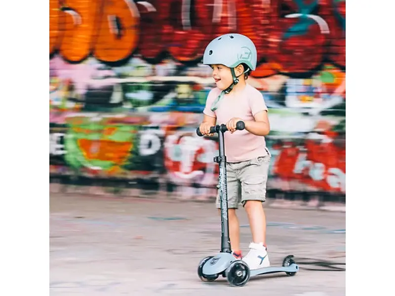 Детский самокат Scoot And Ride Highwaykick 3 LED Steel (SR-160630-Steel) - фото 3