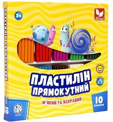 Пластилін "Школярик" 10 кольор. №303116003-UA(12)