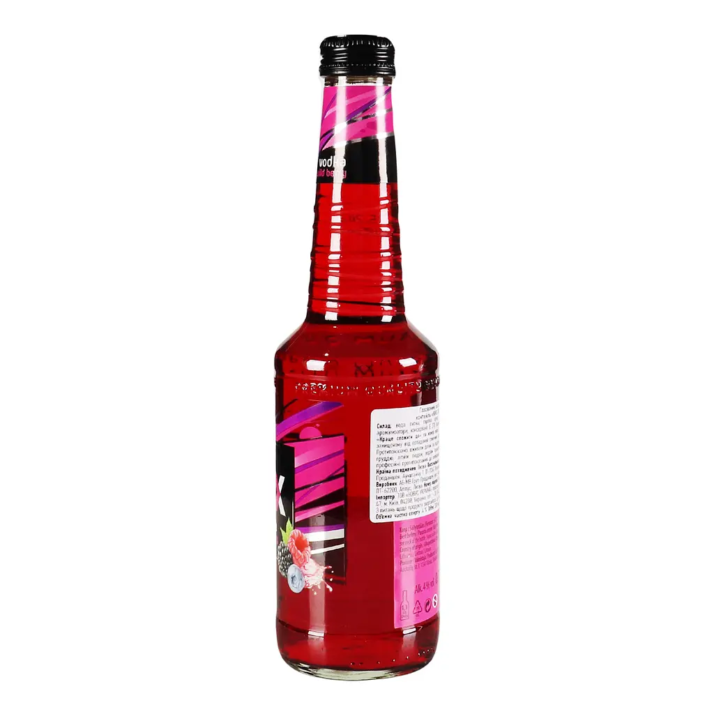 Напій слабоалкогольний MIX Vodka&Wild Berry 4% 0.33 л - фото 4